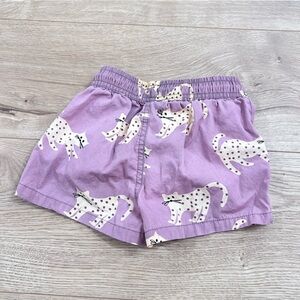 Zara cheetah swim trunks lined size 3